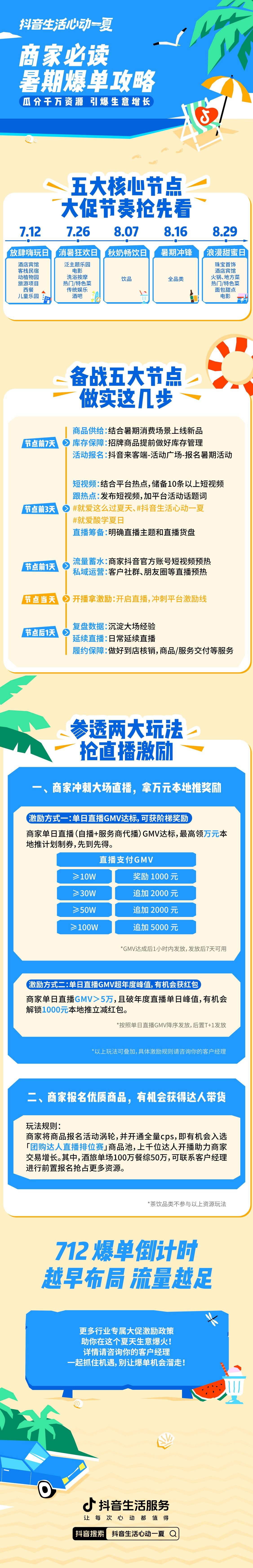 商家必读|「抖音生活心动一夏」暑期备战全攻略